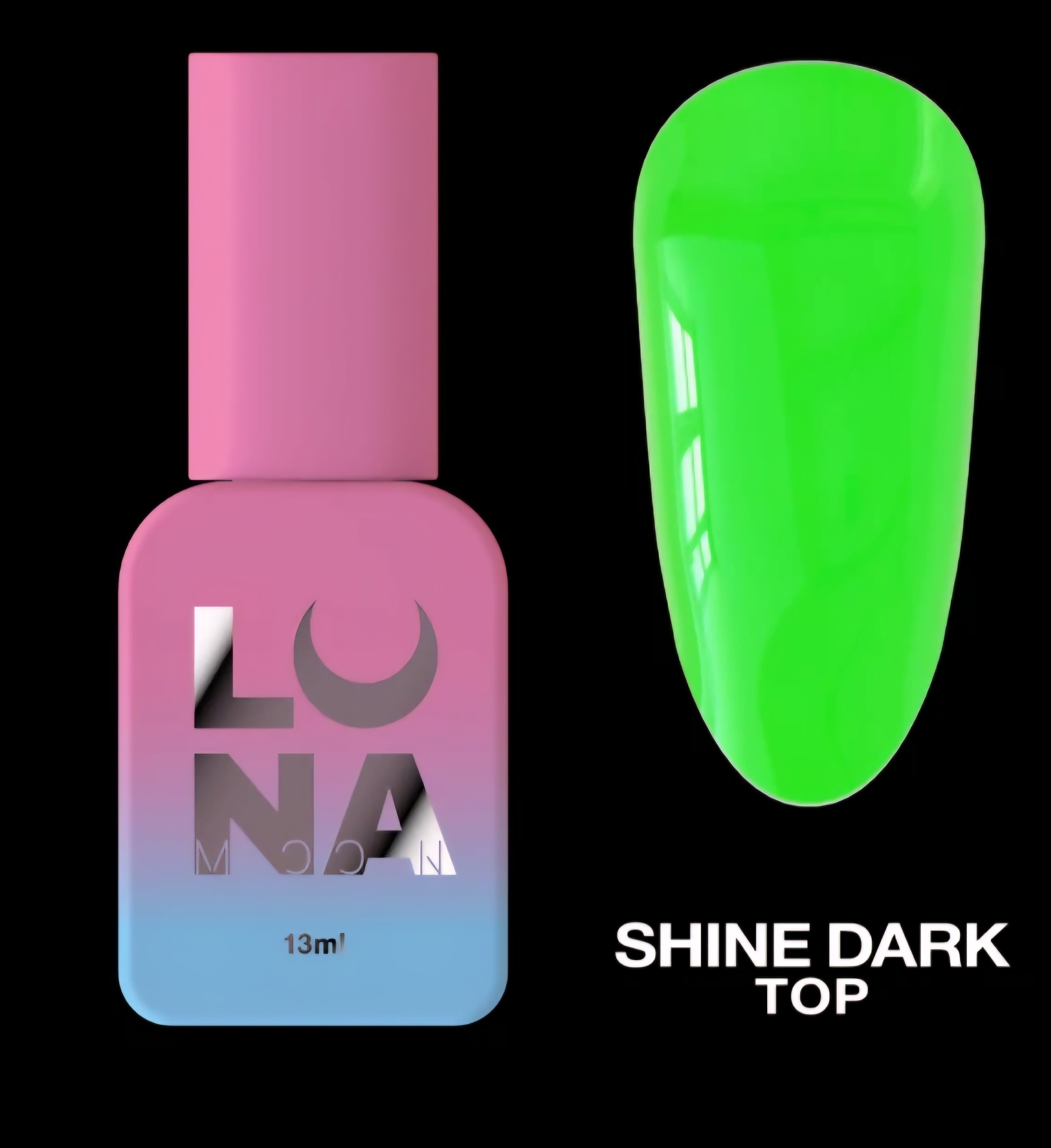Lunamoon Top Shine Dark Green