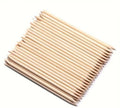 Orange Wooden Nail Cuticle Pusher for Easy Manicure and Gel Polish Application
