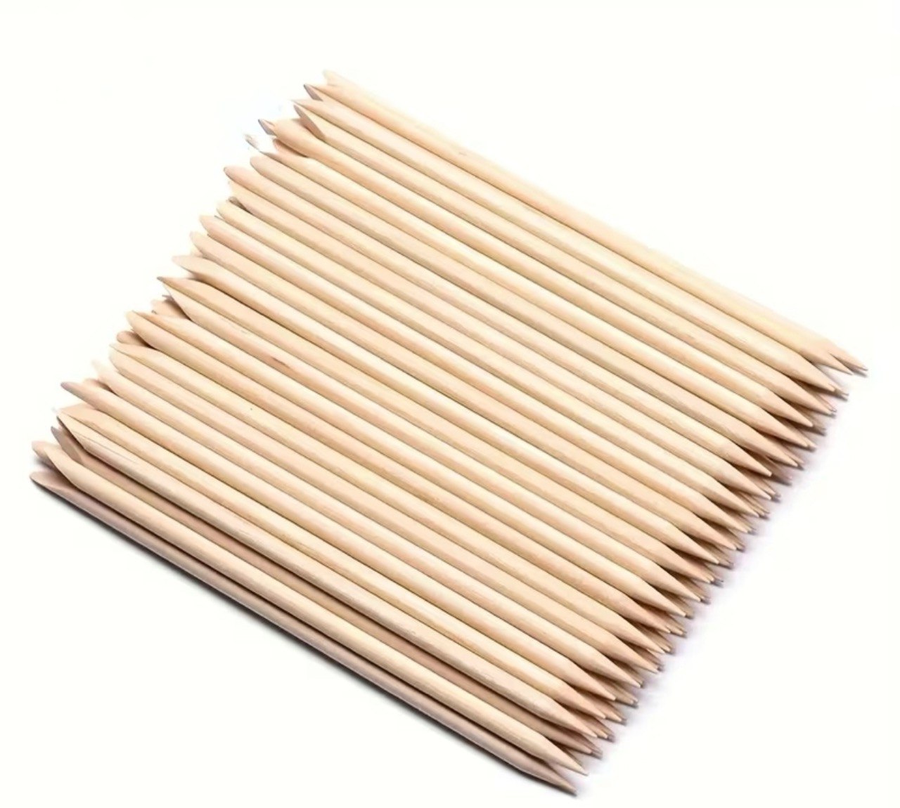 Orange Wooden Nail Cuticle Pusher for Easy Manicure and Gel Polish Application