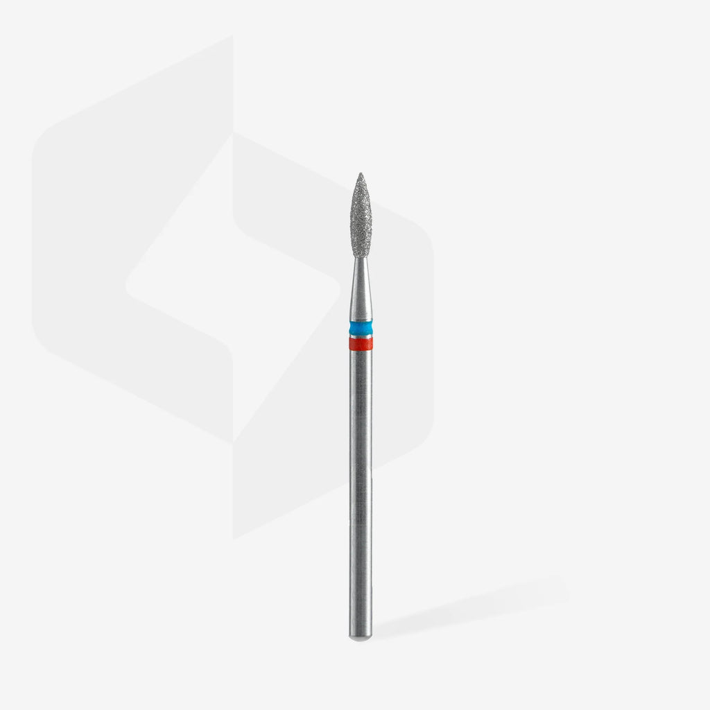 Diamond nail drill bit DUO flame red-blue EXPERT