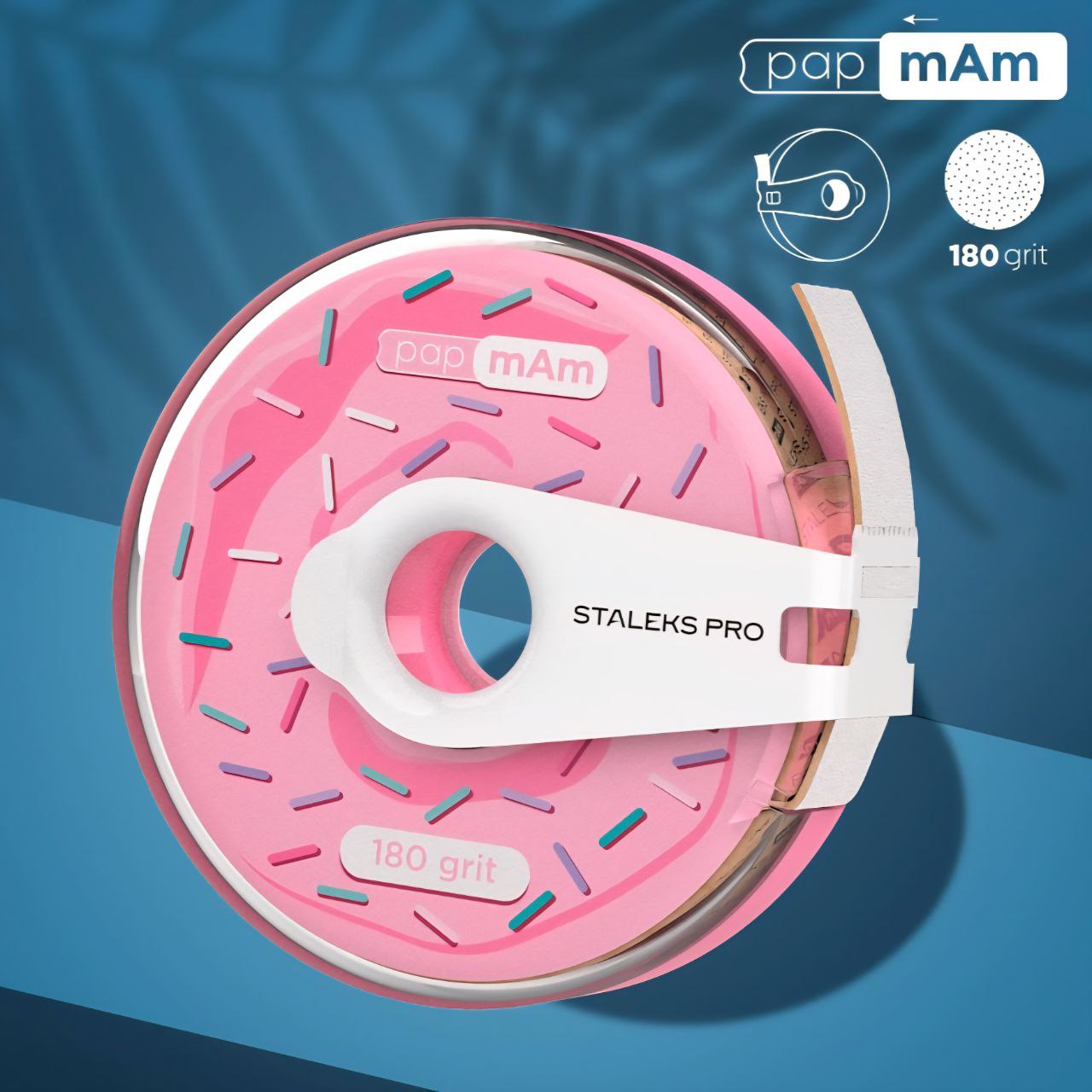 Disposable white abrasive  ATC-180W tape papmAm